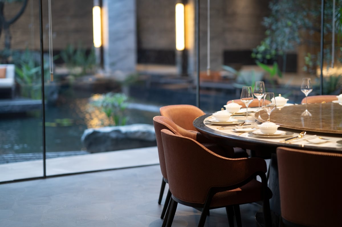 Comedor junto al jardín